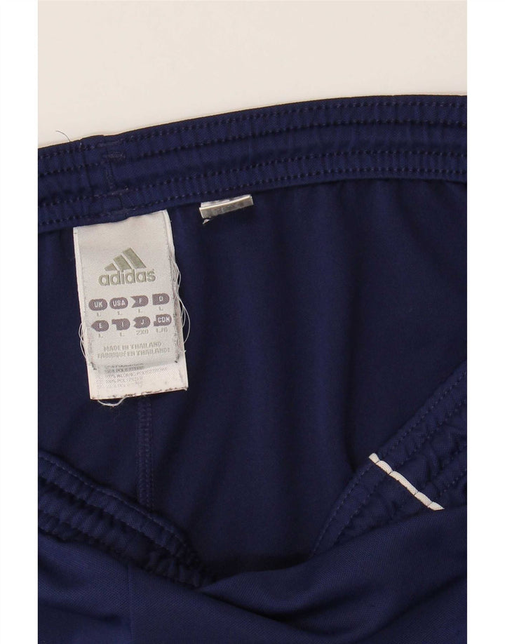 Pantaloncini sportivi Adidas Climalite Graphic da uomo di grandi dimensioni in poliestere blu navy