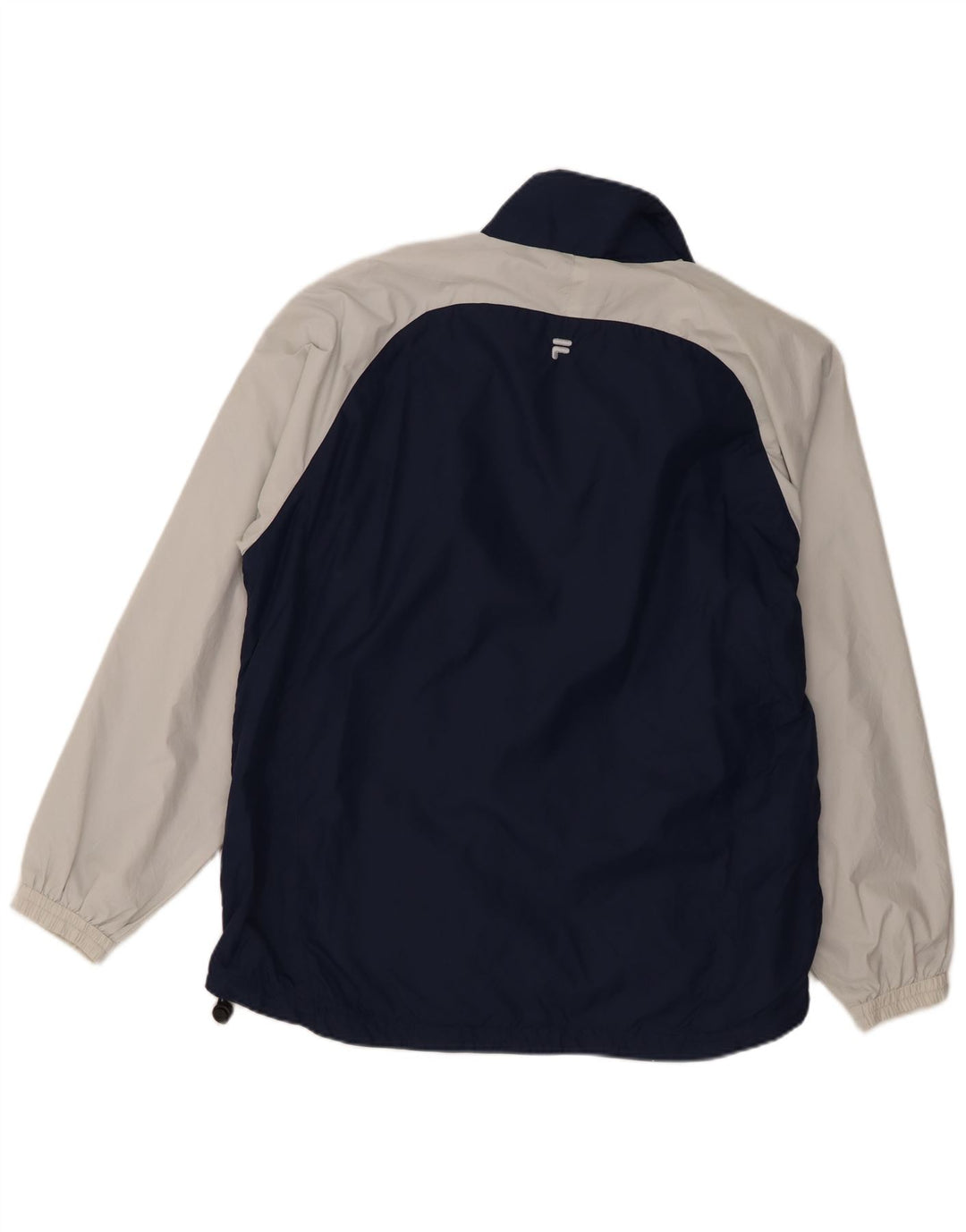 Giacca da ginnastica grafica da uomo Fila in nylon color block medio blu navy