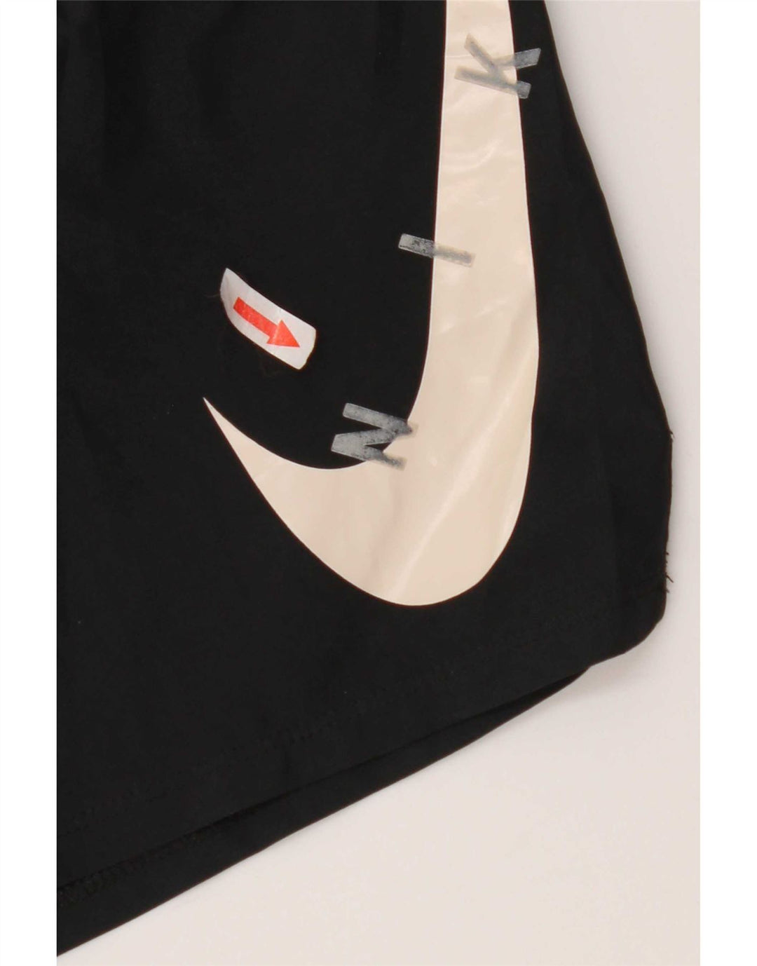 Pantaloncini sportivi Nike Dri Fit Graphic da donna UK 14 medio nero poliestere