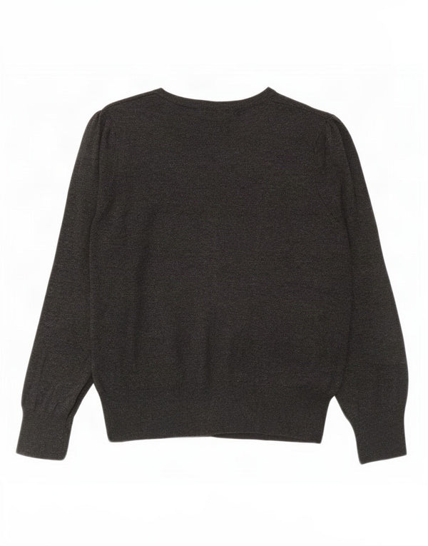 Maglione cardigan da donna Marks & Spencer UK 12 Viscosa grigio medio