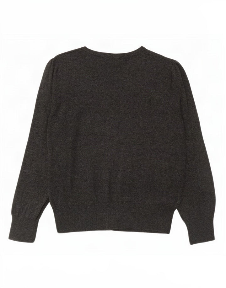 Maglione cardigan da donna Marks & Spencer UK 12 Viscosa grigio medio