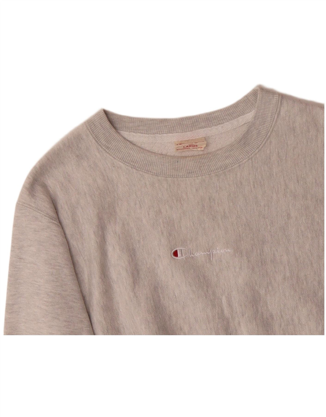 CHAMPION Felpa da uomo Maglione grande cotone chiazzato grigio