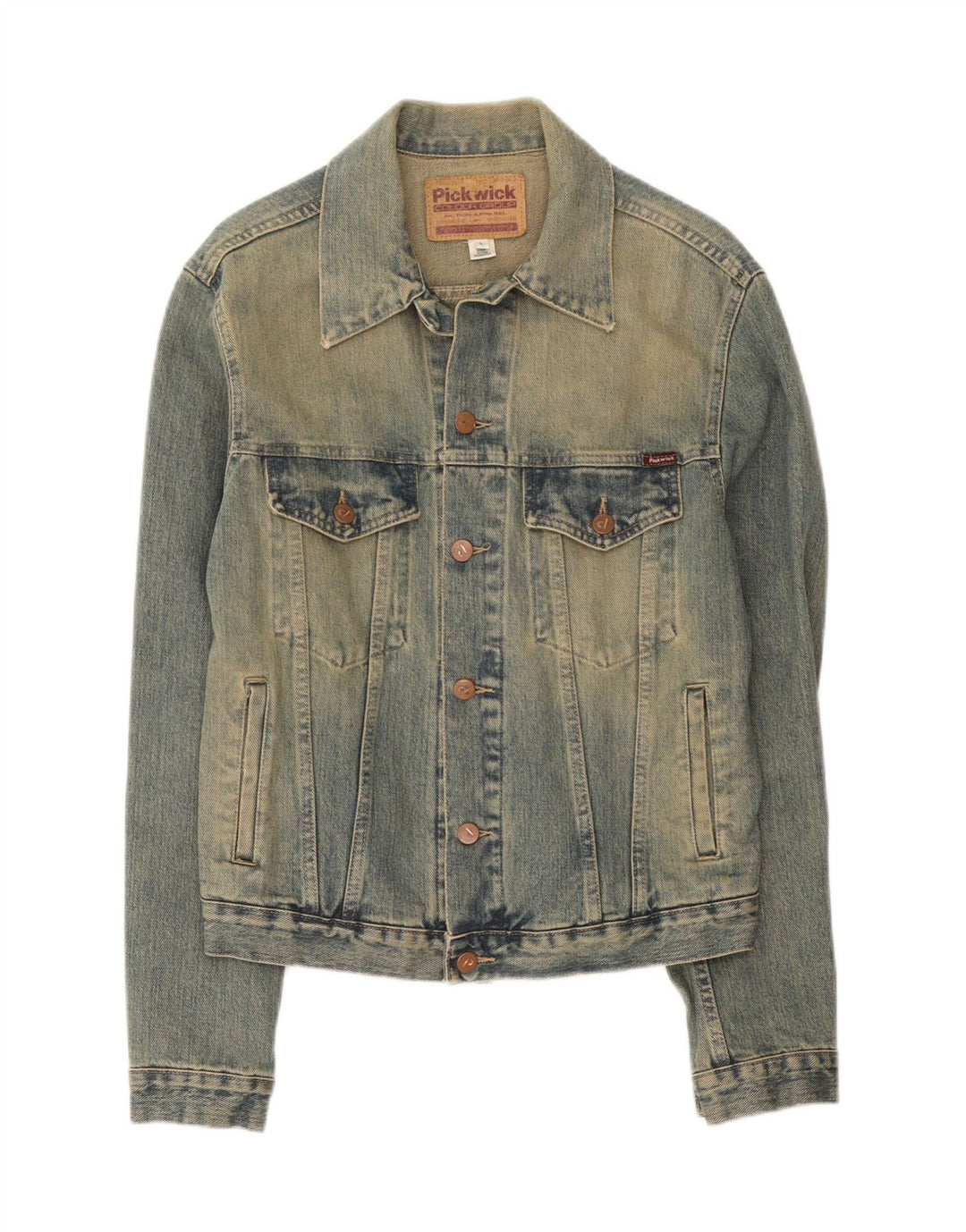 Giacca di jeans da donna Pickwick UK 14 grande cotone blu