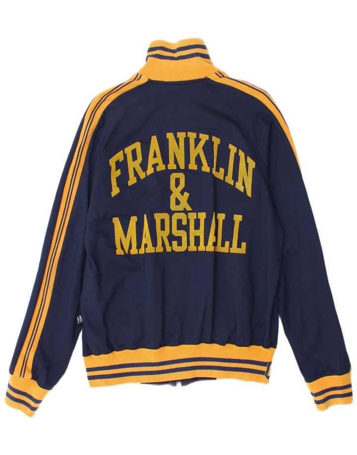 Giacca da ginnastica da uomo Franklin & Marshall piccola color block blu navy