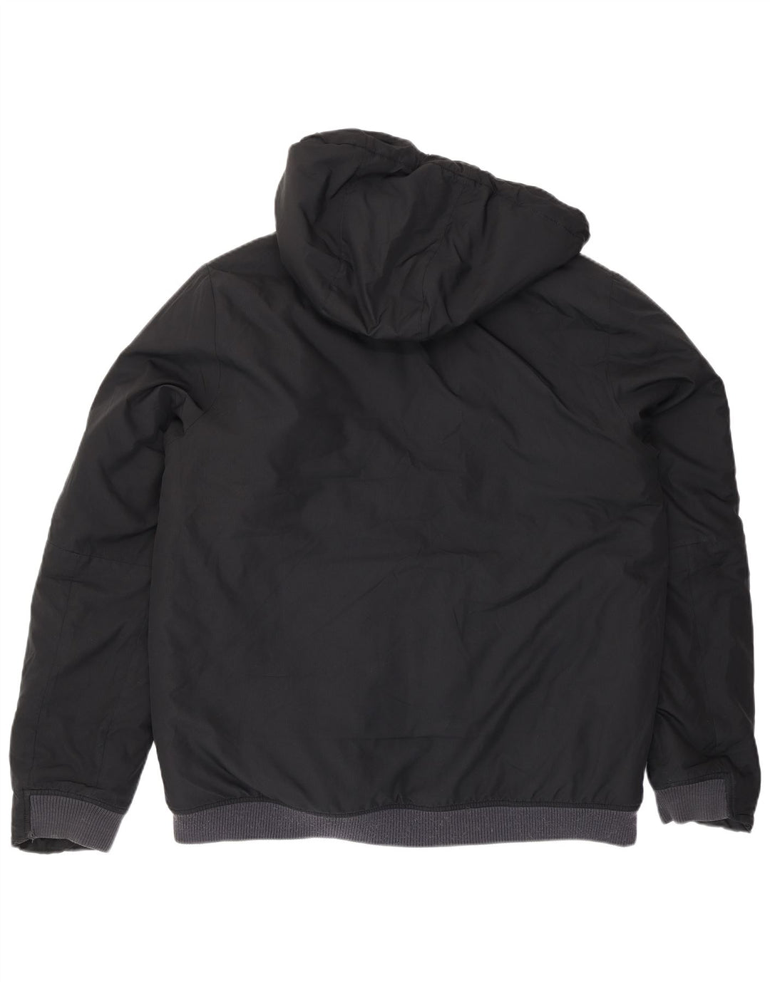 Giacca imbottita con cappuccio Nike da uomo UK 40 grande poliestere nero