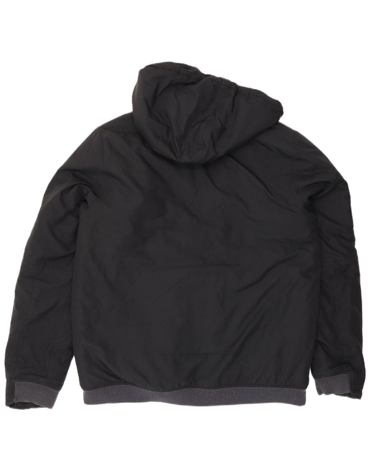 Giacca imbottita con cappuccio Nike da uomo UK 40 grande poliestere nero