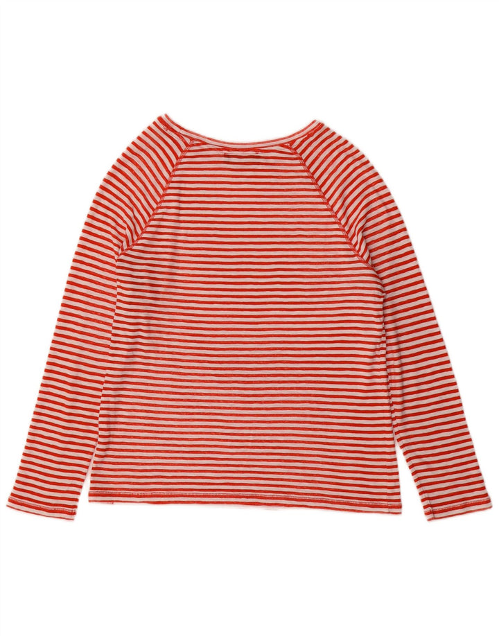 Marks & Spencer Top da donna a maniche lunghe UK 10 Small Red Striped
