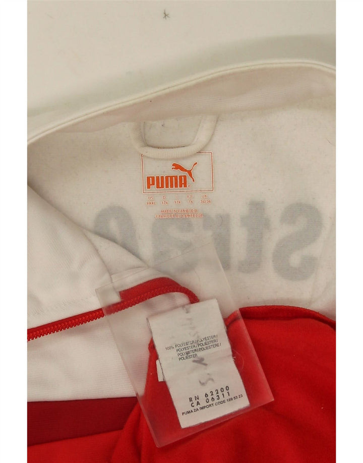 Giacca da tuta grafica da ragazzo Puma 15-16 anni Rosso Colourblock