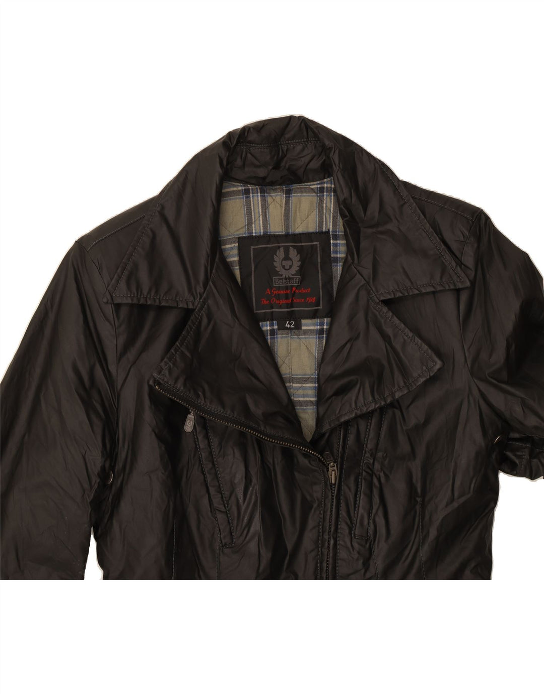 BELSTAFF Womens Biker Jacket IT 42 Medium Black Cotton Vintage Belstaff and Second-Hand Belstaff from Messina Hembry 