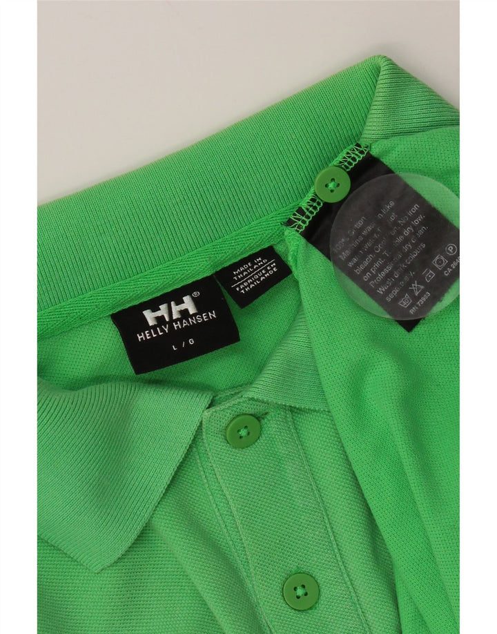 Polo da uomo Helly Hansen grande in cotone verde