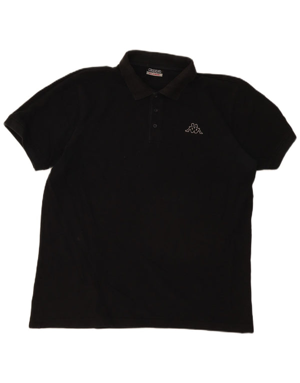 Polo Kappa Uomo XL Cotone Nera