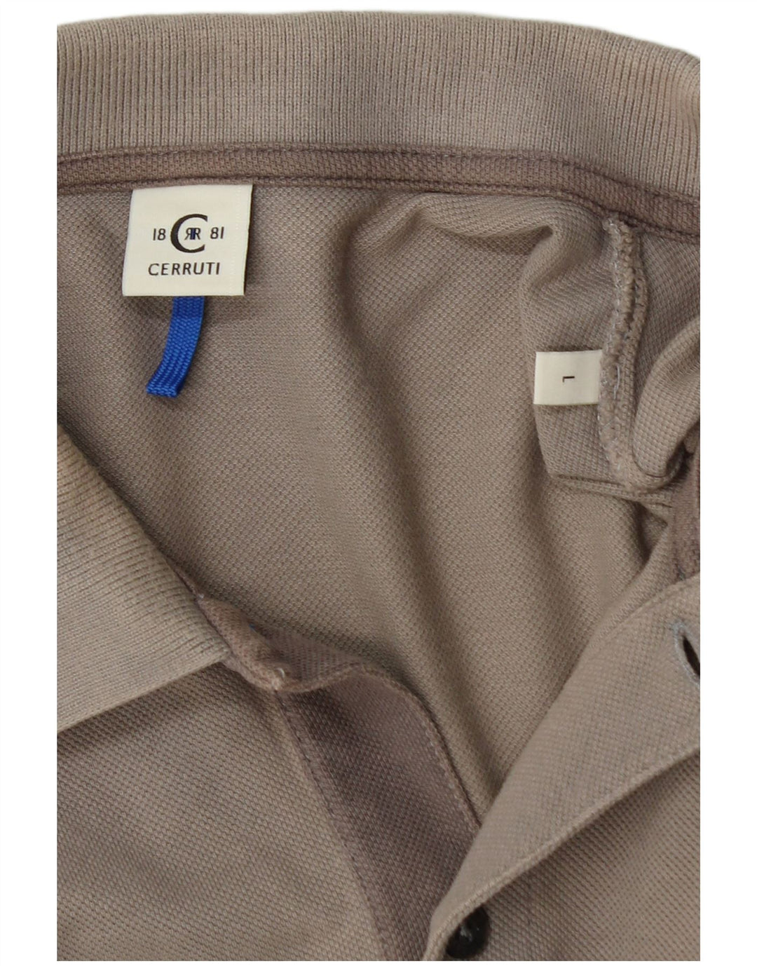 Polo grafica da uomo CERRUTI 1881 grande in cotone grigio