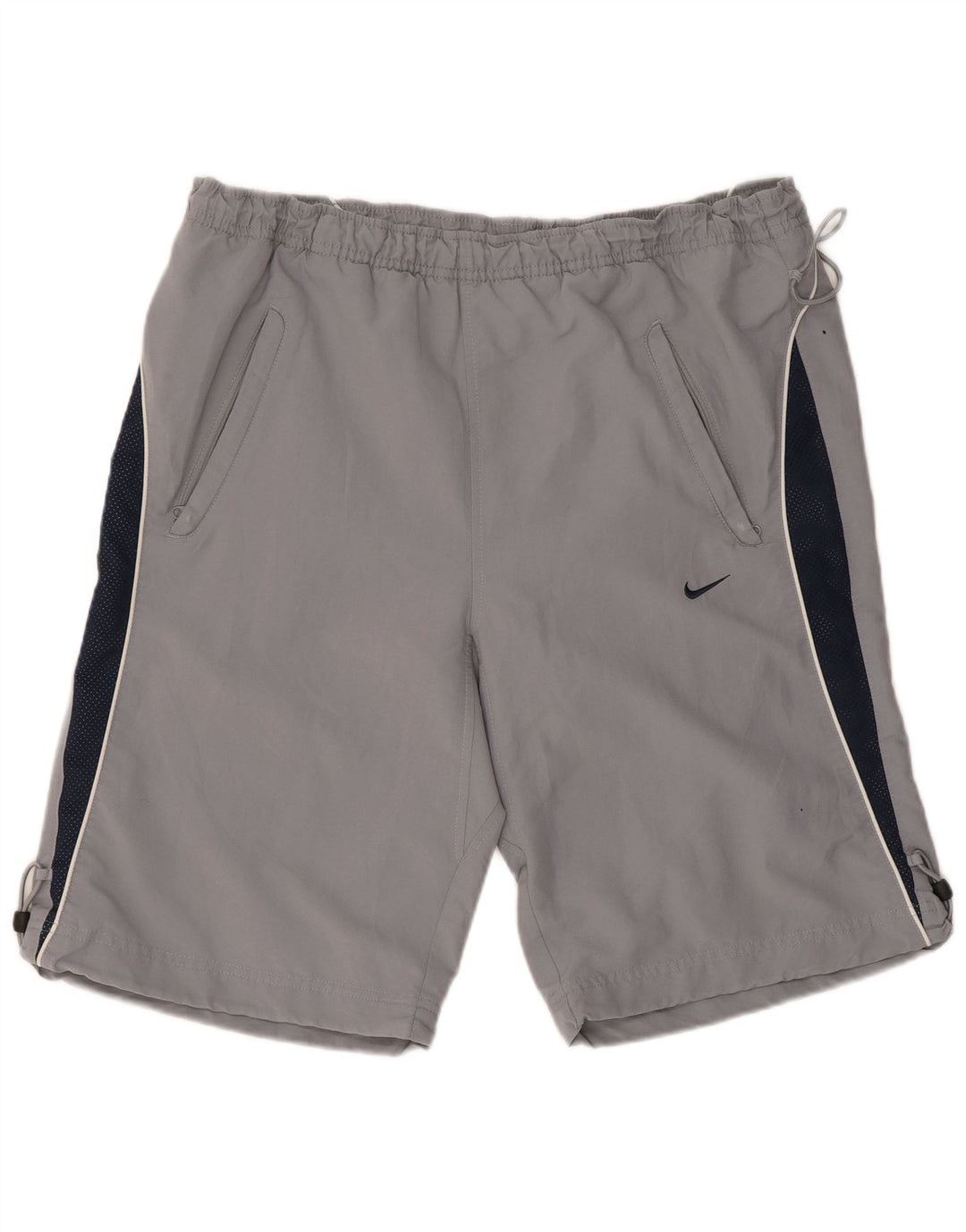 Pantaloncini sportivi Nike da uomo UK 31/33 Poliestere color block grigio medio