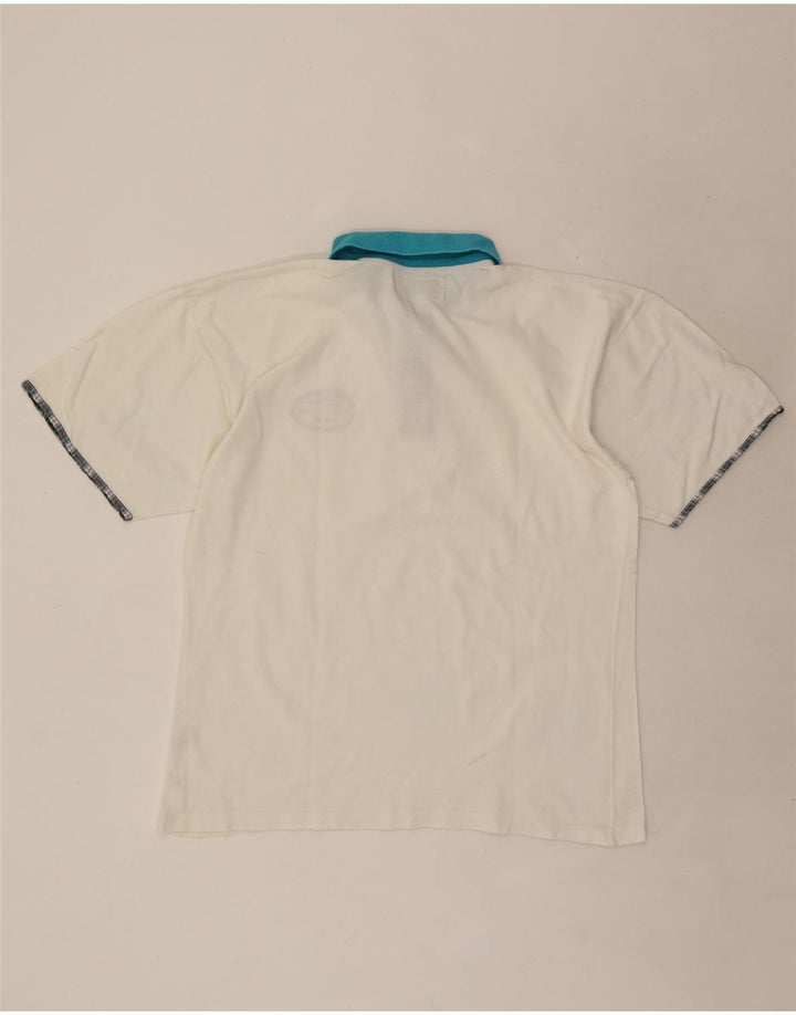 Polo da rugby da uomo Great Bay in cotone bianco medio