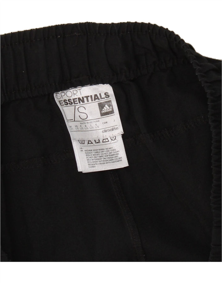 ADIDAS Mens Climalite Tracksuit Trousers Large  Black Polyester Vintage Adidas and Second-Hand Adidas from Messina Hembry 