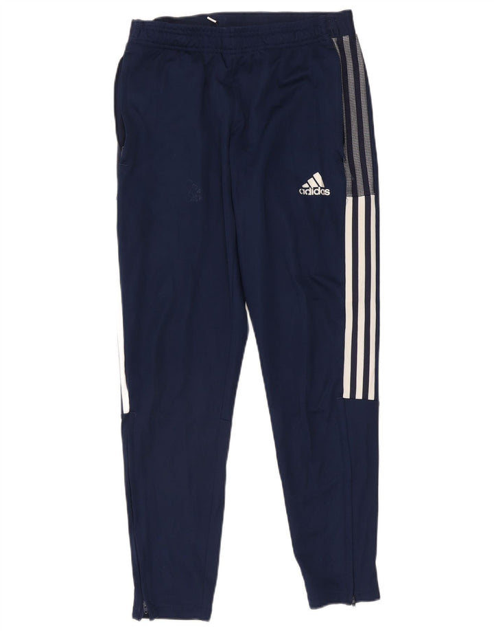 Pantaloni da tuta da uomo Adidas Primegreen medio poliestere blu navy
