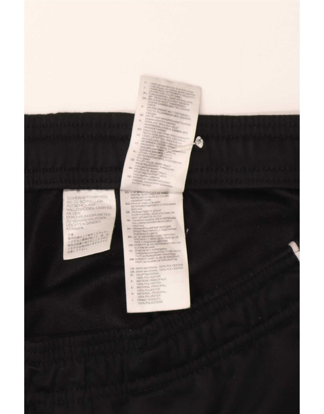 Pantaloni da tuta da donna Adidas UK 14 Large Nero Poliestere