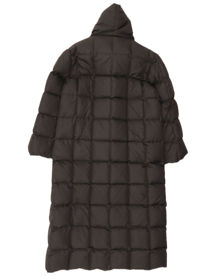 Cappotto imbottito ampio da donna vintage UK 14 medio nero