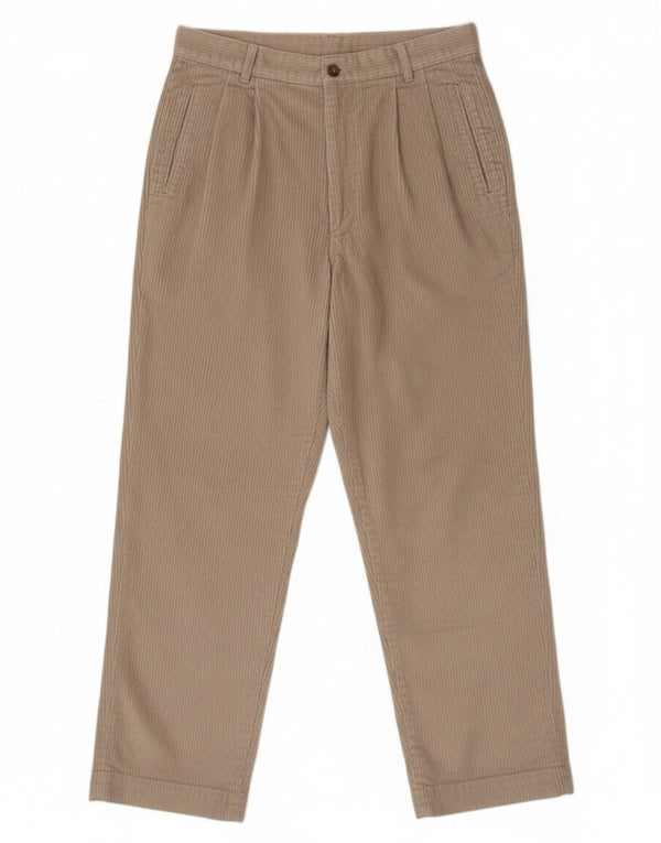 Casucci Pantaloni da Uomo in Velluto a Coste Pegged IT 50 Large W32 L32 Beige