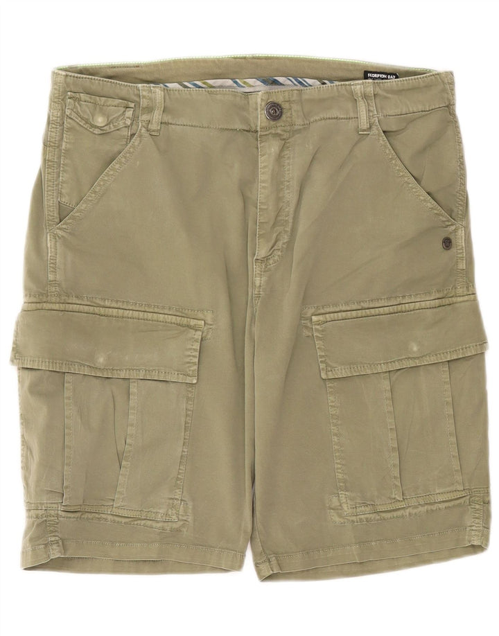 Pantaloncini cargo da uomo Scorpion Bay W36 grandi in cotone kaki