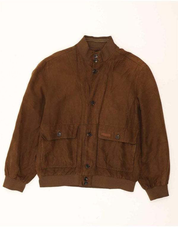 Navigare Giubbotto bomber da uomo UK 42 XL Marrone Poliestere