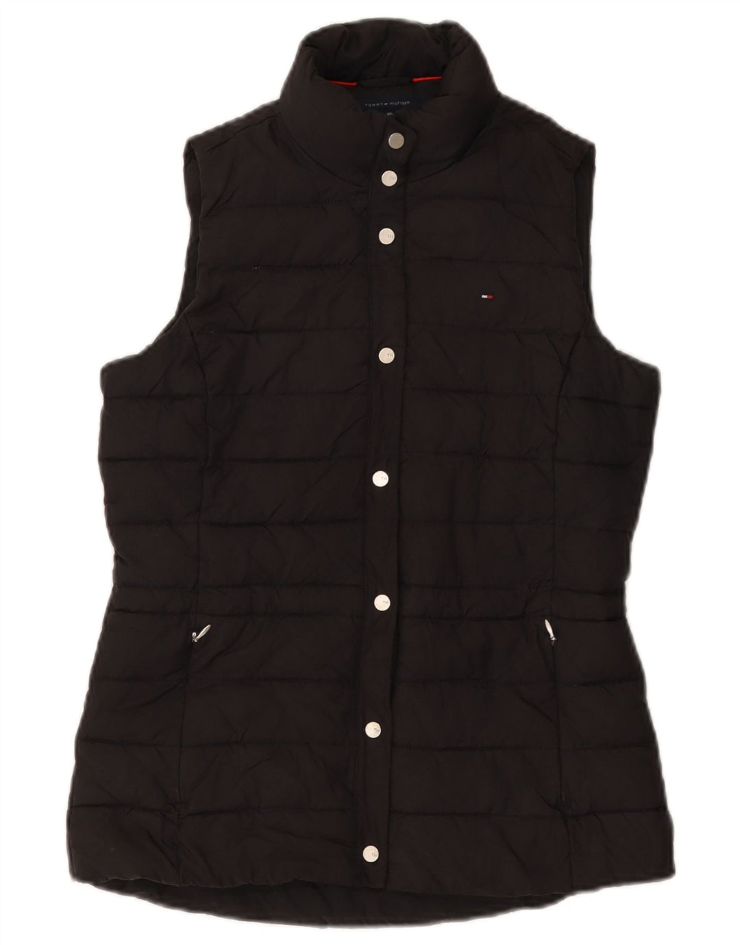 Gilet imbottito da donna Tommy Hilfiger UK 6 XS poliestere nero