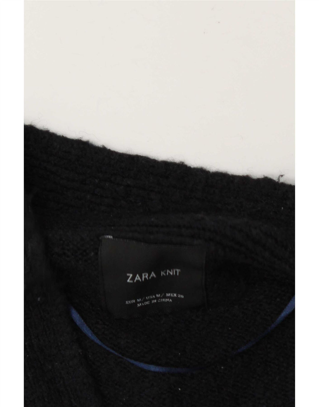 Maglione cardigan aperto da donna Zara UK 14 blu navy medio