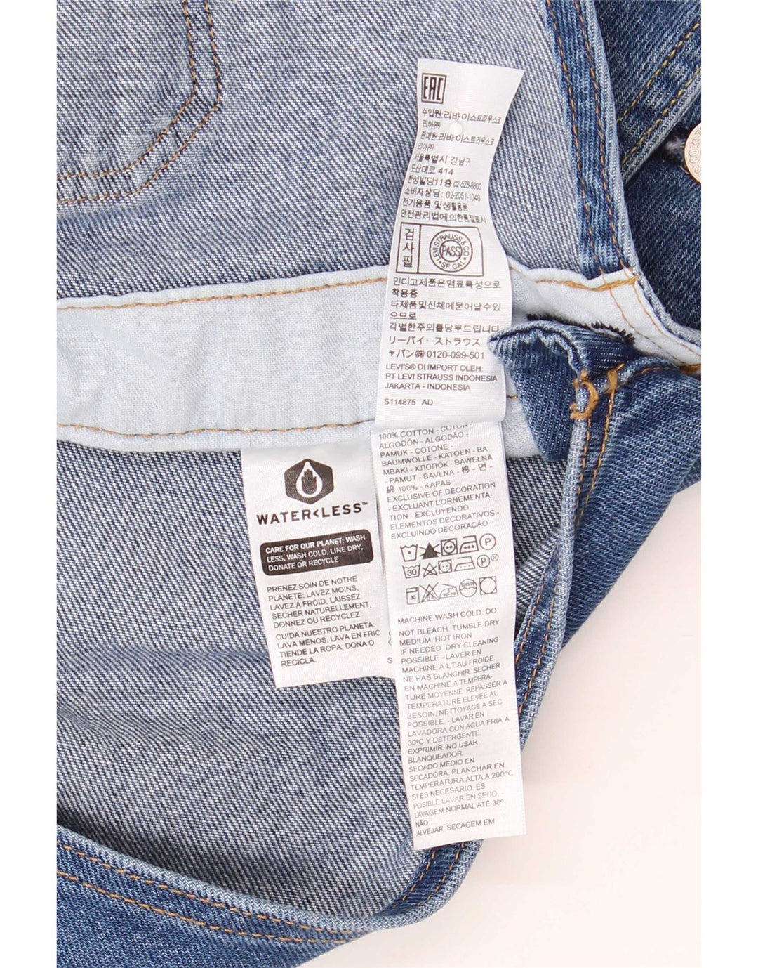 Levi's Uomo Cargo Salopette Jeans Medio W36 L30 Cotone Blu