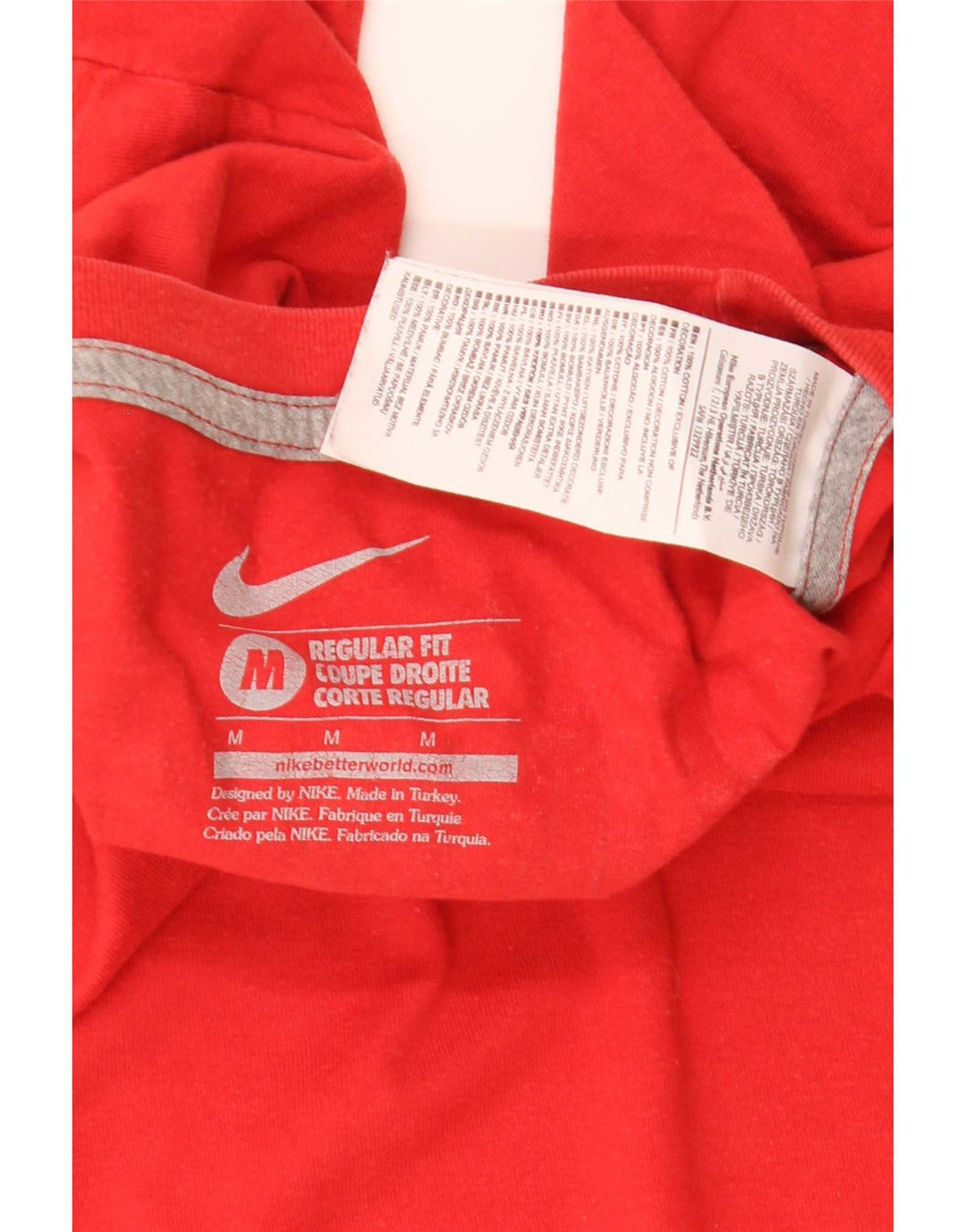 T-shirt grafica da uomo Nike Cristiano Ronaldo vestibilità regolare rossa media