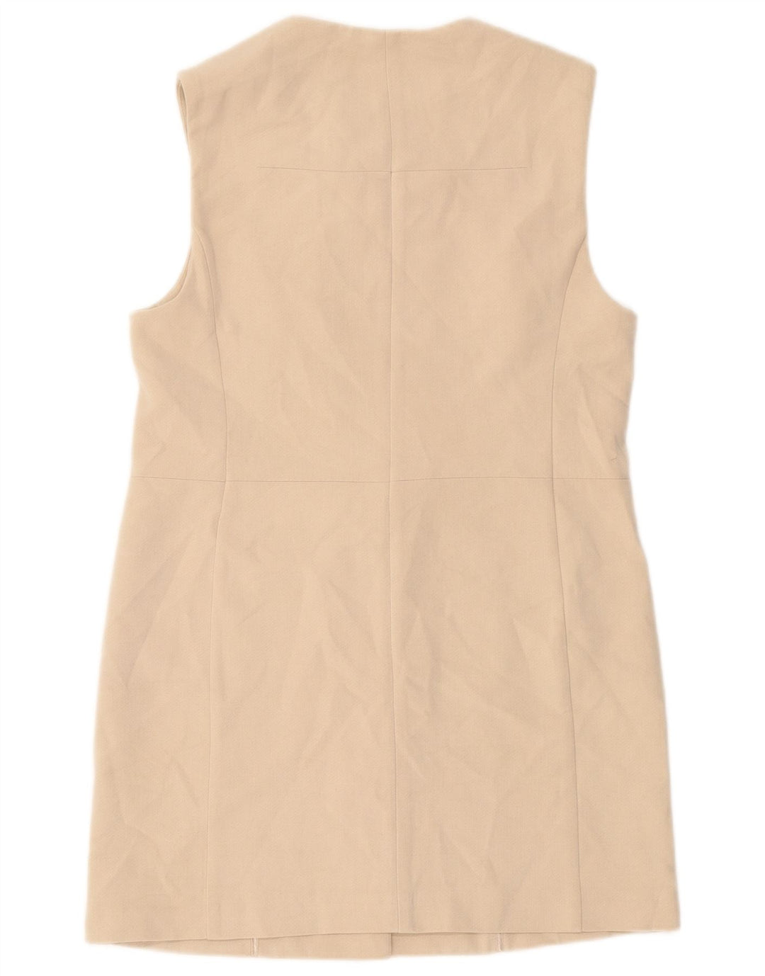 Giacca blazer senza maniche lunga da donna Marks & Spencer UK 10 piccola Beige