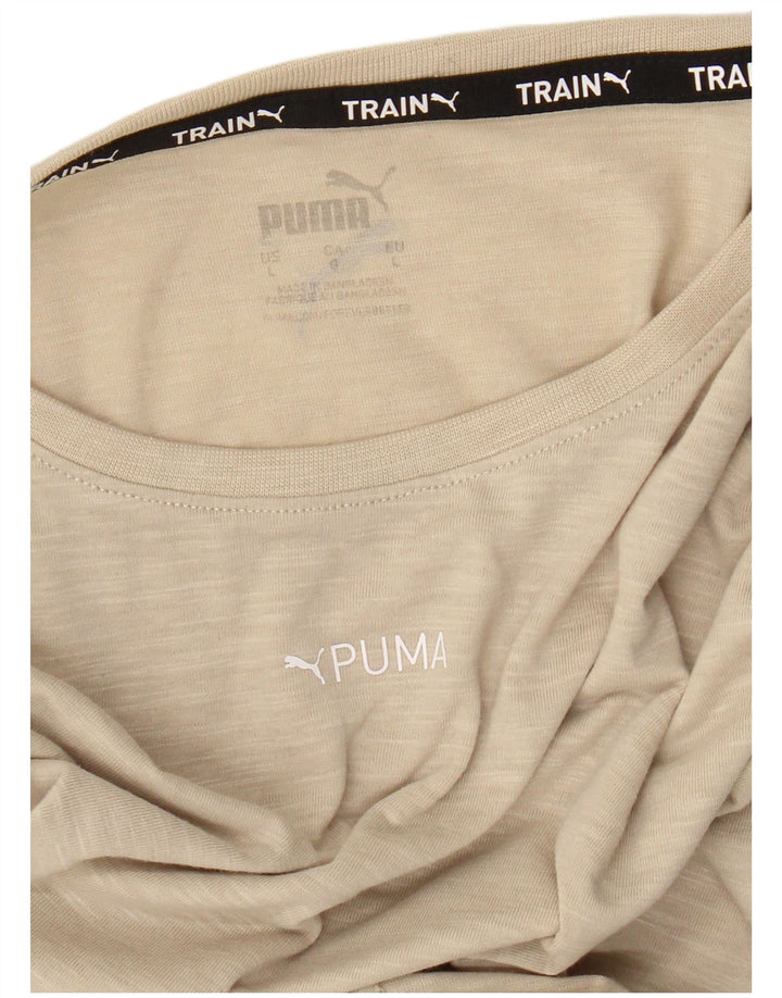 Puma T-shirt da uomo Top Large Beige screziato