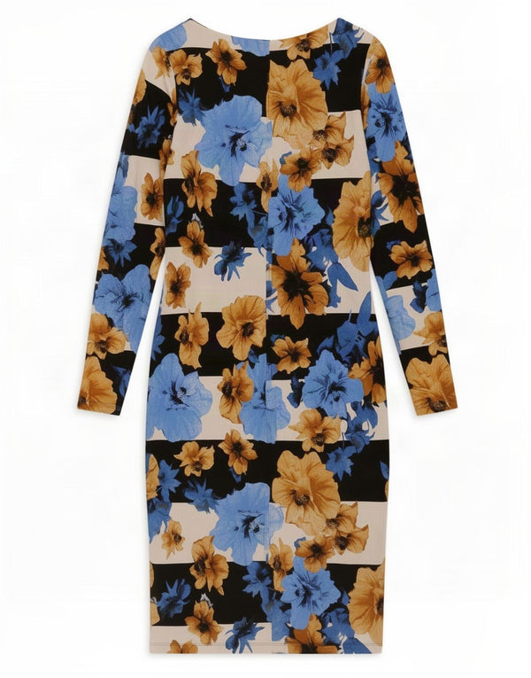 Marks & Spencer Womens Bodycon Dress UK 10 Small Multicoloured Floral