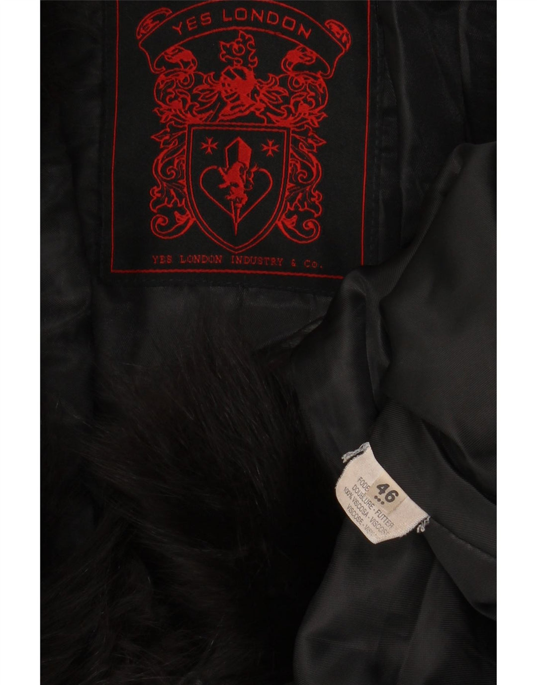 Cappotto in pelle da donna VINTAGE IT 46 Large in pelle nera