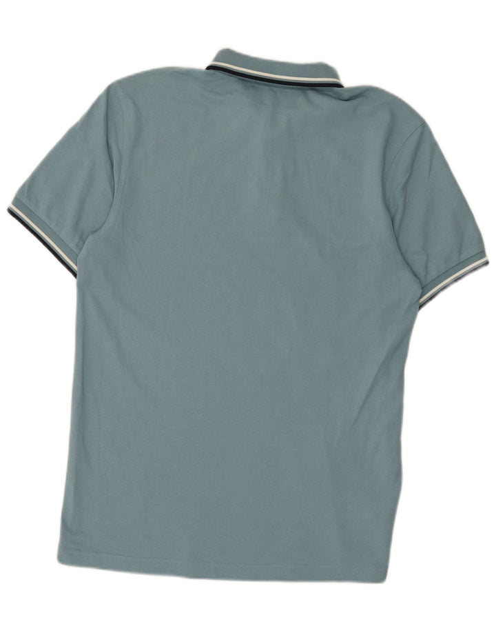 Polo da uomo Fred Perry in cotone a righe blu medio