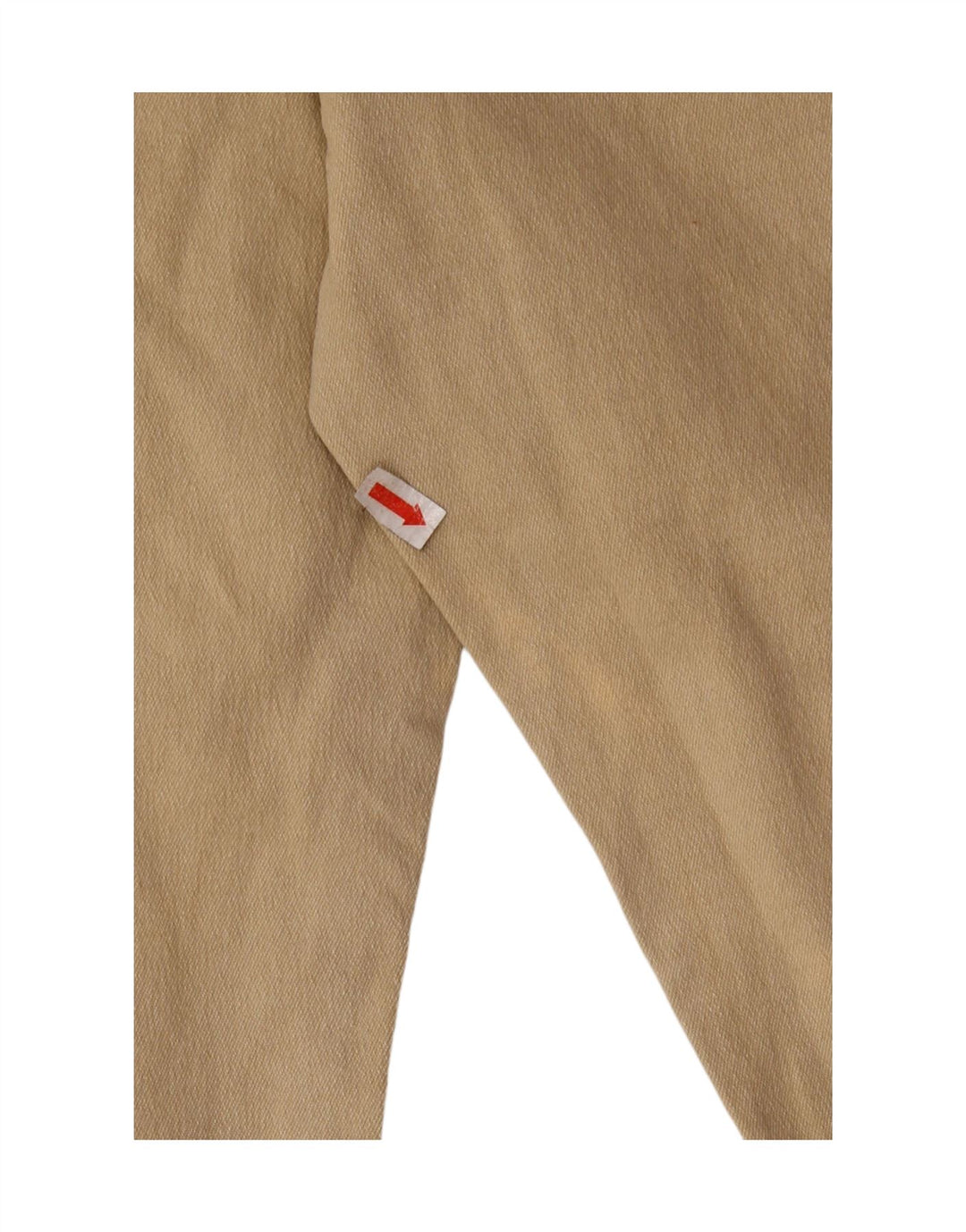 Pantaloni casual dritti da donna vintage IT 46 Large W28 L27 Cotone beige