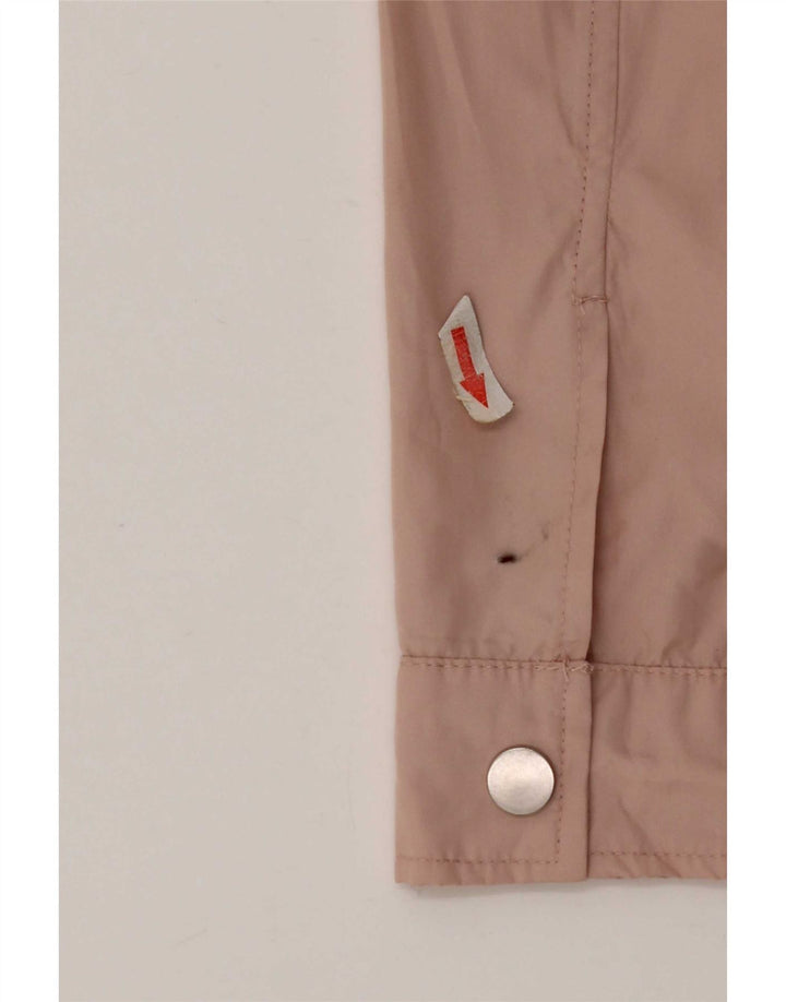 Giacca antipioggia con cappuccio da donna Zara UK 14 poliestere rosa medio