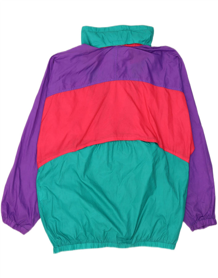 Giacca antipioggia oversize con cappuccio da uomo San Felice UK 38 media multicolore