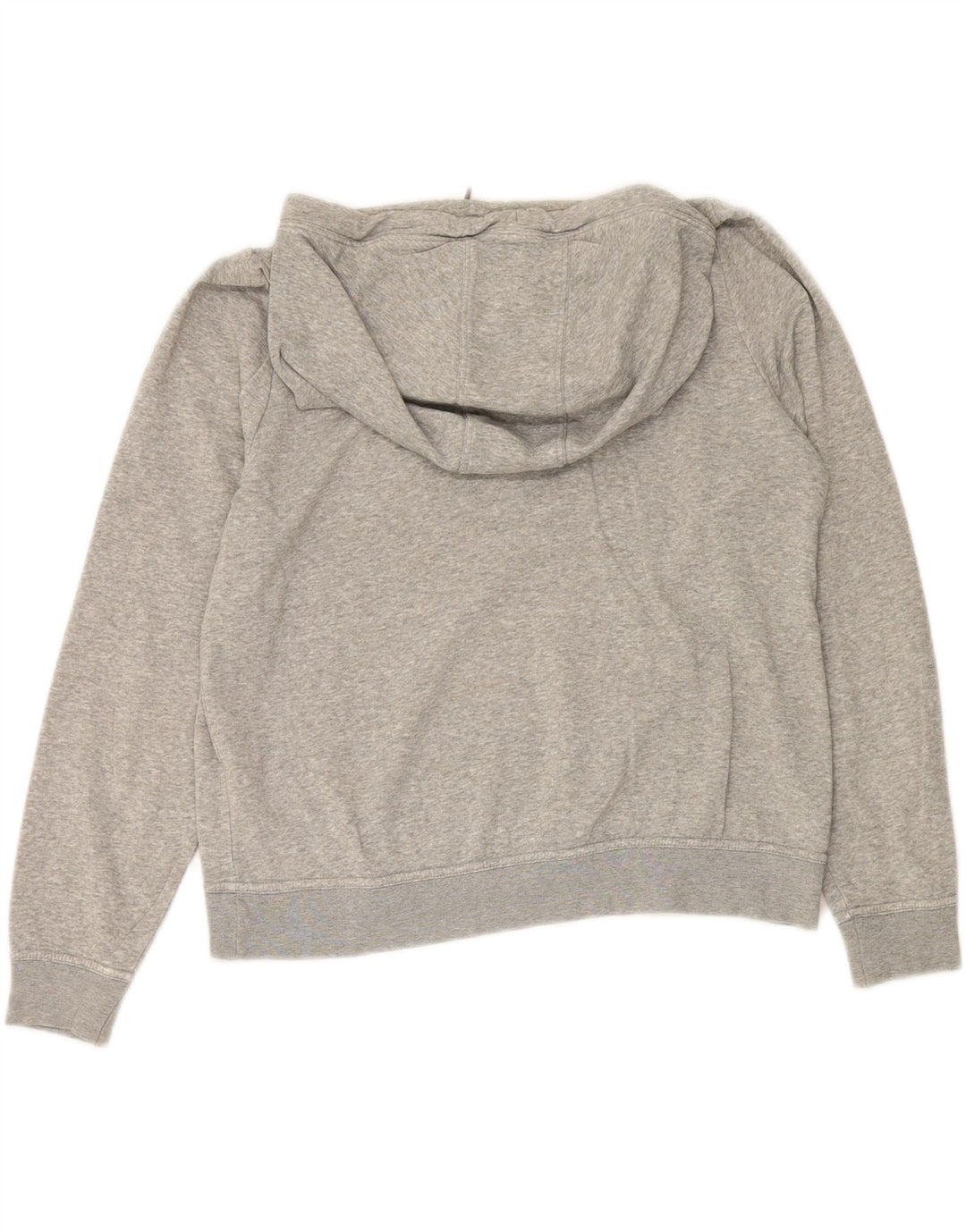 NIKE Womens Hoodie Jumper UK 14 Medium Grey Cotton Vintage Nike and Second-Hand Nike from Messina Hembry 