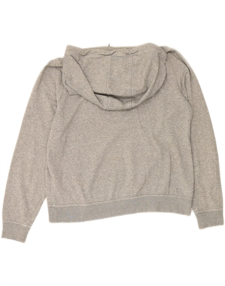 NIKE Womens Hoodie Jumper UK 14 Medium Grey Cotton Vintage Nike and Second-Hand Nike from Messina Hembry 