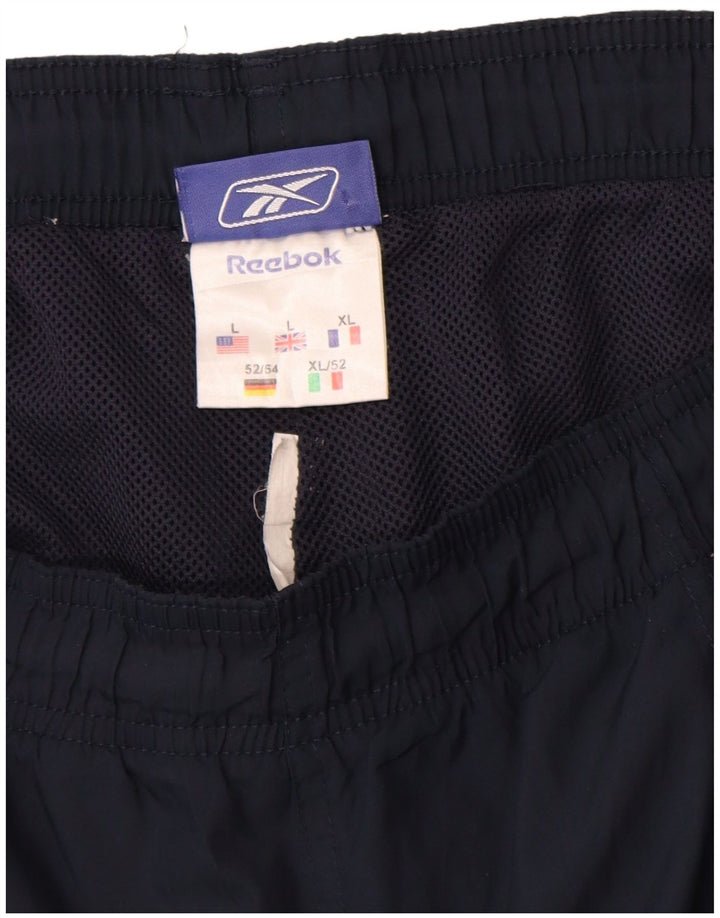 Pantaloncini sportivi Reebok da uomo grandi blu navy