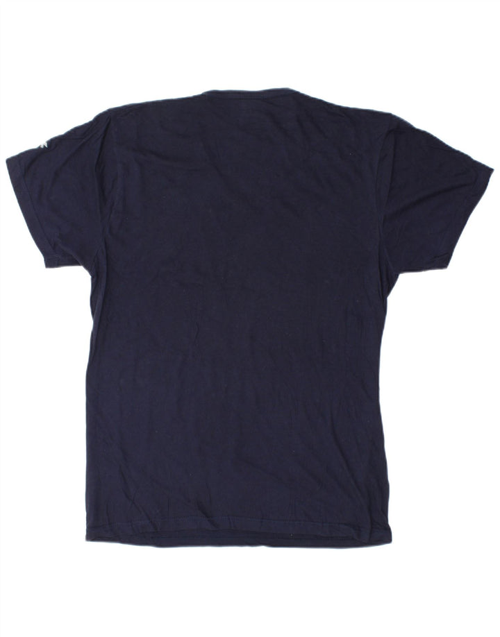 T-shirt Diadora Uomo Top Large Blu Navy in cotone