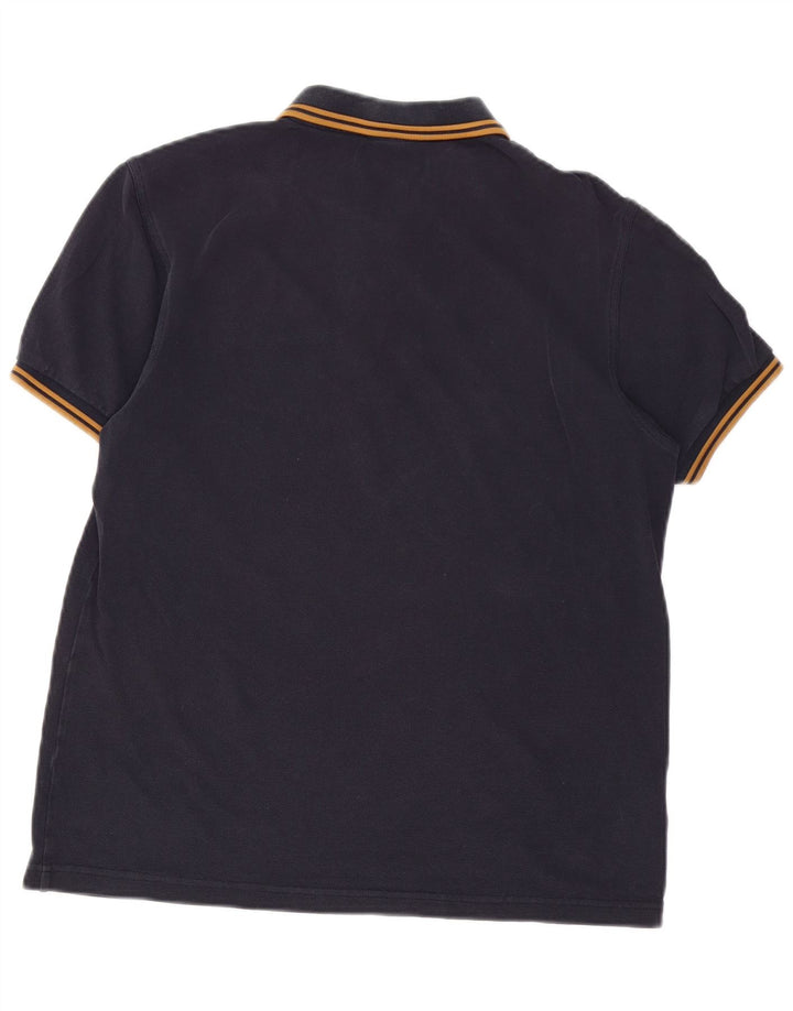 Polo da uomo Fred Perry in cotone blu navy medio