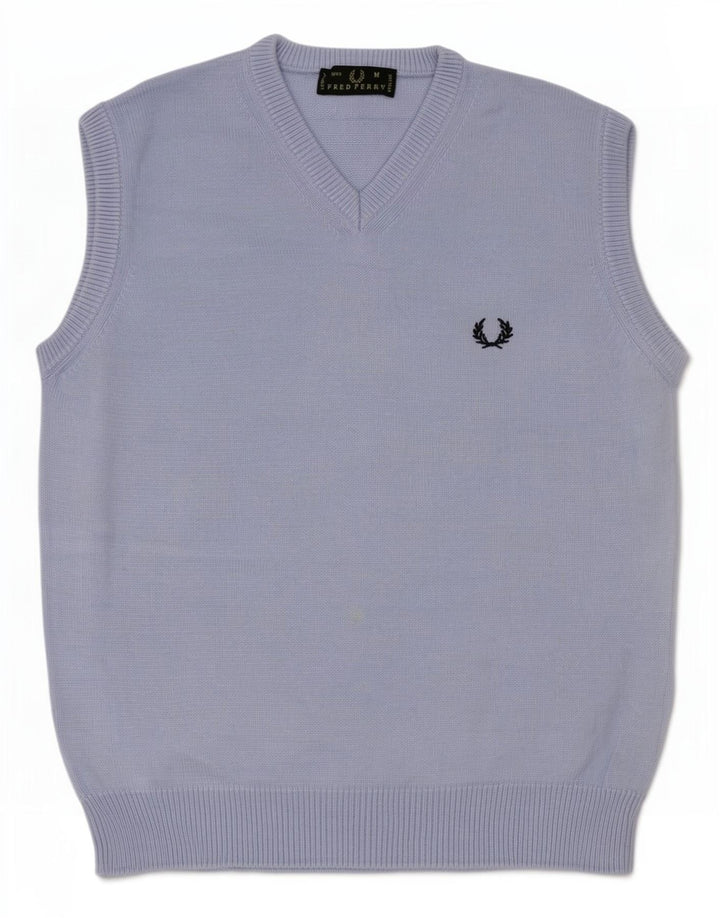Canottiera da uomo Fred Perry in cotone blu medio