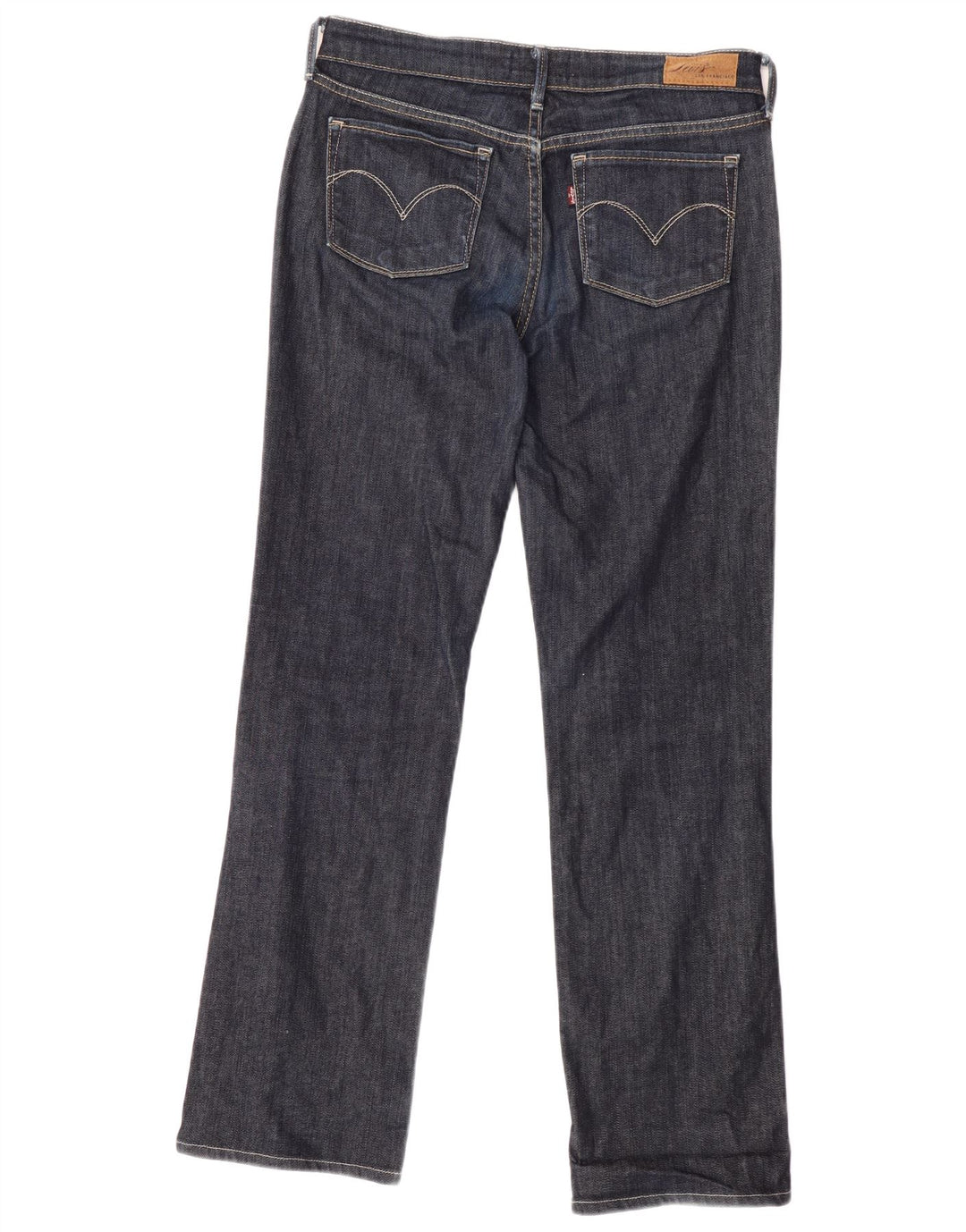 Jeans Levi's da donna con vestibilità classica leggermente curva W28 L30 blu navy