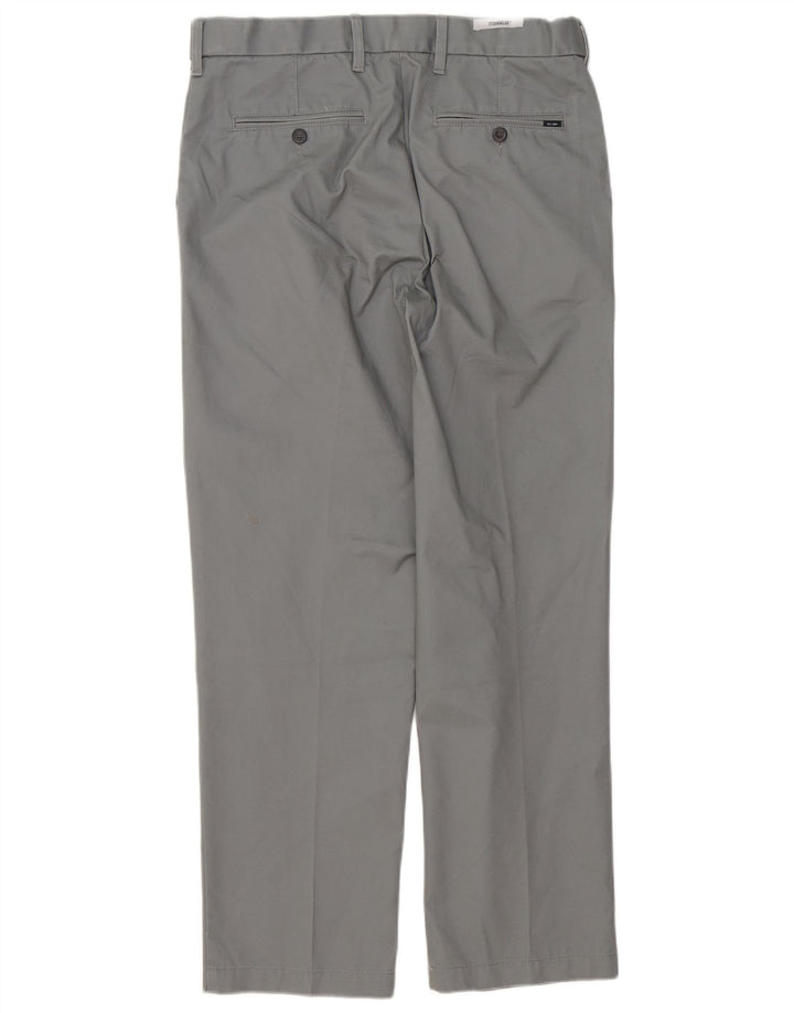Pantaloni da abito dritti da uomo Marks & Spencer W32 L29 cotone grigio