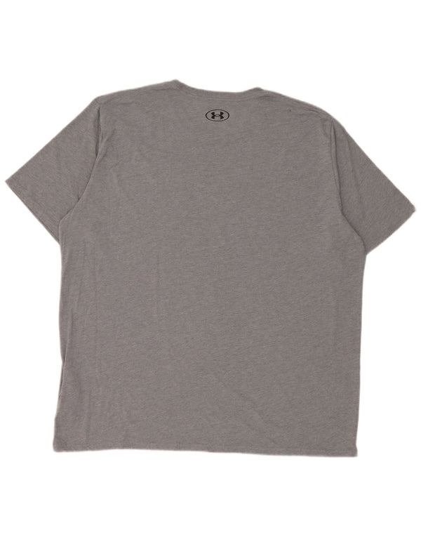 Maglietta Under Armour da uomo vestibilità ampia 2XL cotone grigio