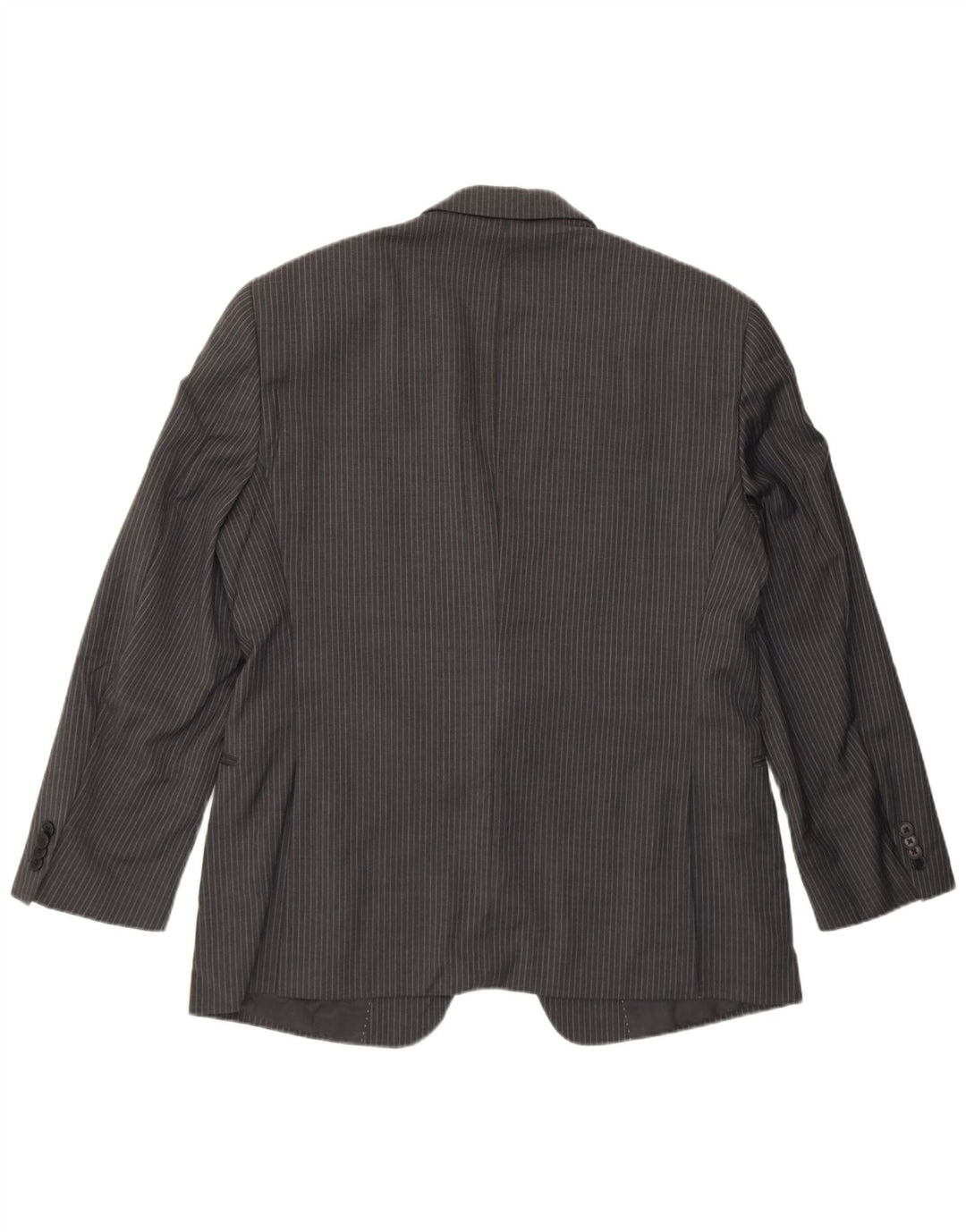 Giacca blazer a 2 bottoni da uomo Tommy Hilfiger UK 40 grande lana gessata grigia