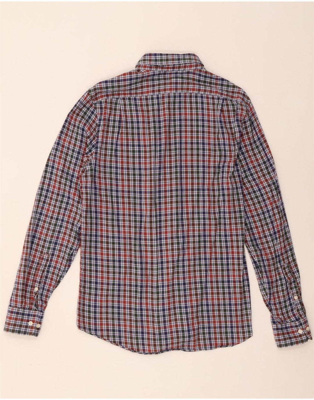 Camicia in flanella aderente da uomo Ralph Lauren taglia 40 15,5 media multicolore