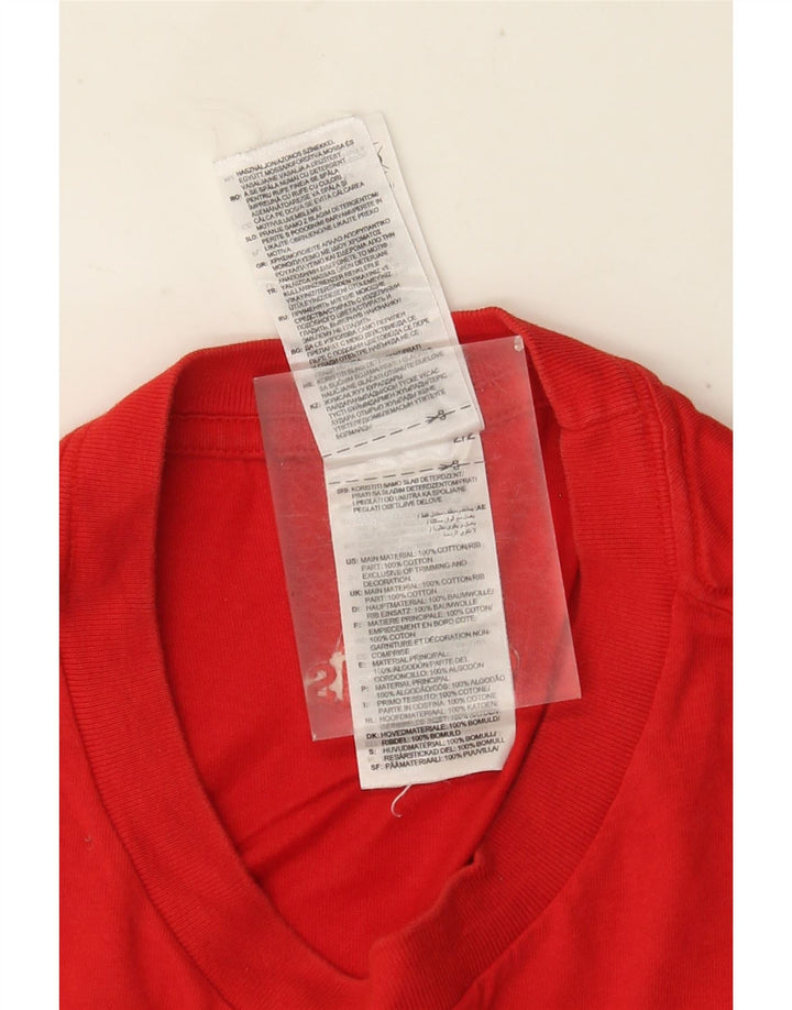 T-shirt grafica da uomo ADIDAS Top piccola rossa in cotone