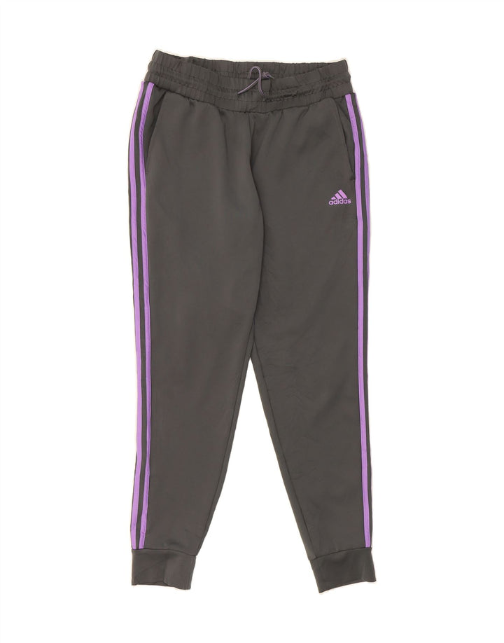 ADIDAS Womens Tracksuit Trousers Joggers UK 12/14 Medium  Grey Polyester Vintage Adidas and Second-Hand Adidas from Messina Hembry 